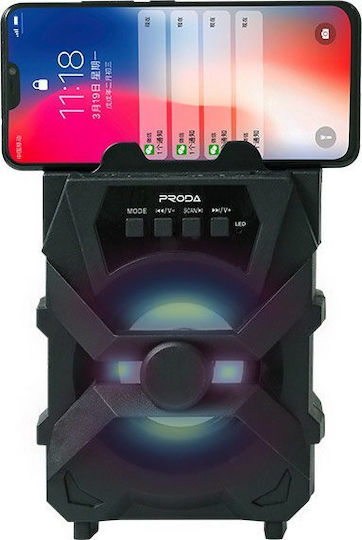 Proda PD-S500 Bluetooth Speaker 5W with Radio and Battery Life up to 4 hours Black