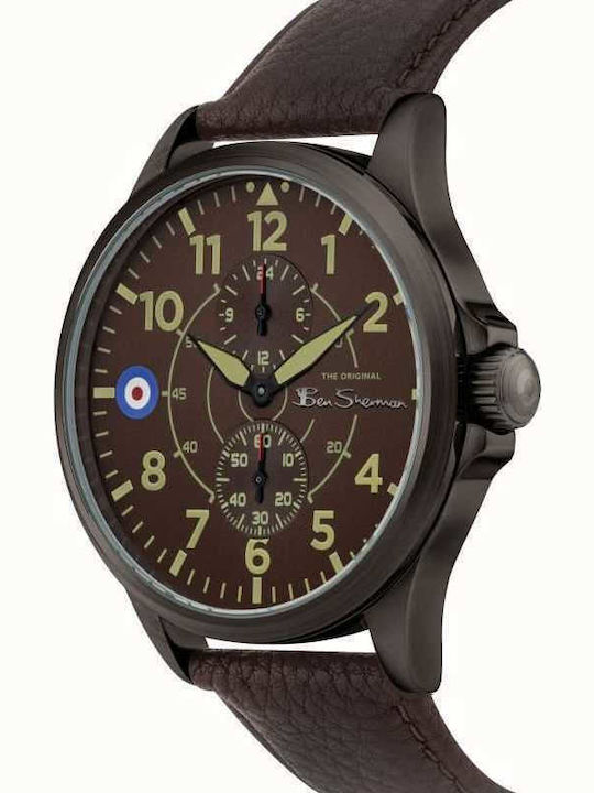 Ben Sherman Watch Battery with Leather Strap