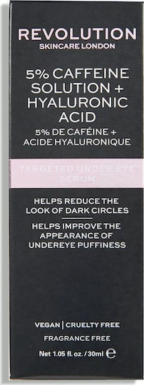 Revolution Beauty Skincare Targeted Under Moisturizing & Anti-aging Serum Eyes with Hyaluronic Acid for Dark Circles 30ml
