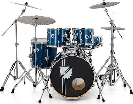 Millenium Hybrid Practice Set Schlagzeug-Set Blaue Fütterung