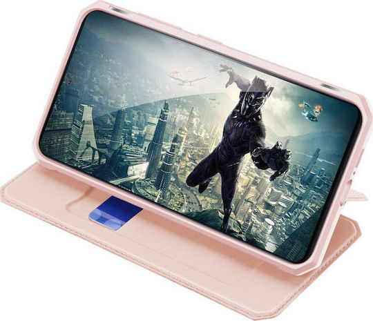 Dux Ducis Skin X Buchen Sie Synthetisches Leder Rosa (Galaxy S10 Lite)