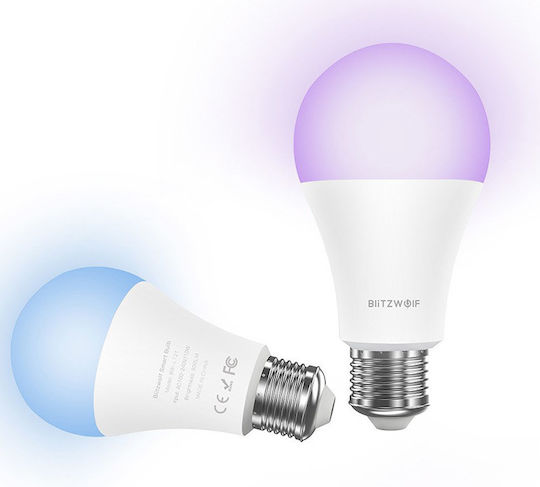 BlitzWolf Smart Lampe LED 10W für Fassung E27 RGBW 900lm
