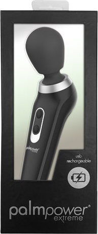 Palm Power Extreme Mini Δονητής Μασάζ 5cm Black