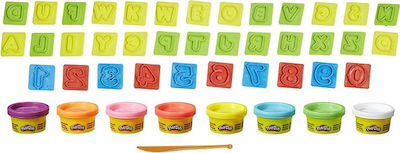 Hasbro Play-Doh Knetmasse - Spiel Zahlen Buchstaben und Spaß für 3+ Jahre, 8Stück 21018