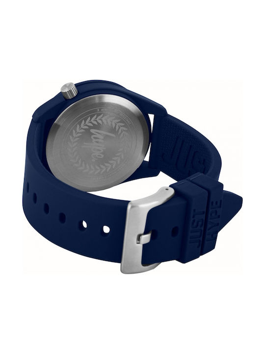 Hype Watch with Navy Blue Rubber Strap HYU026UN