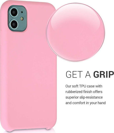 KWmobile Rubber Back Cover Σιλικόνης Ροζ (iPhone 11)