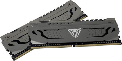 Patriot Viper Steel 64GB DDR4 RAM with 2 Modules (2x32GB) and 3200 Speed for Desktop