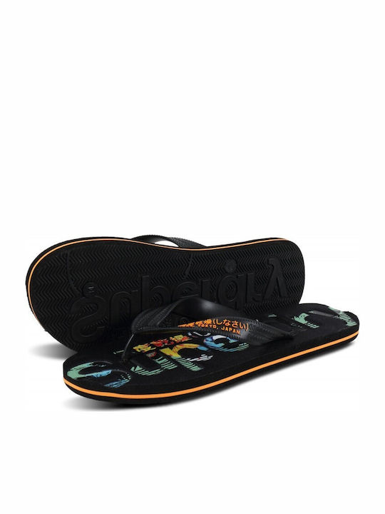 Scuba Camo Men's Flip Flops Black