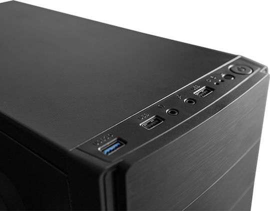 Supercase F81A Midi Tower Κουτί Υπολογιστή Μαύρο