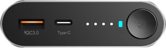 RealPower PB-20000PD Pro Power Bank 20000mAh mit USB-A Anschluss und USB-C Anschluss Schnellaufladung 3.0 Silber