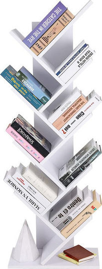 Bookcase White 50x25x141.5cm