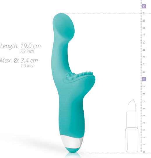Good Vibes Only Yuki G-Spot Vibrator Вибратор G-Spot 19см Teal