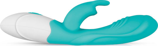 Good Vibes Only Leda Rabbit Vibrator Вибратор Заек 20см Teal