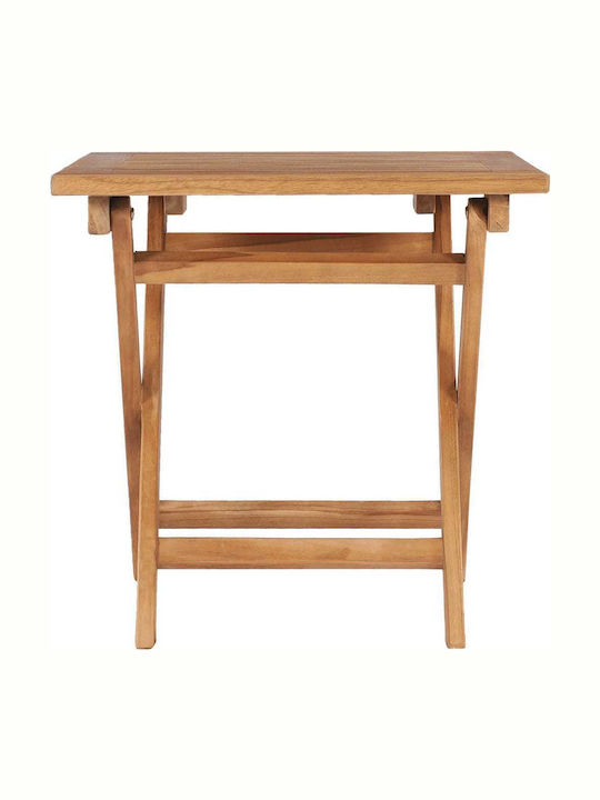 Hilfsmittel Garten- und Terrassentisch aus Teak Zusammenklappbar 45x45x45cm