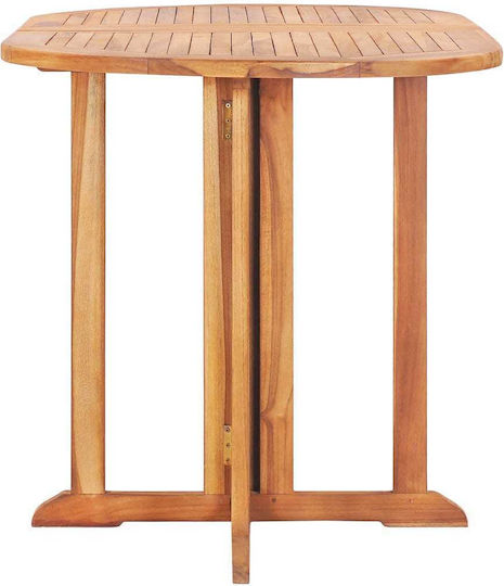 Table Foldable 120x70x75cm Brown Table Foldable 120x70x75cm Brown