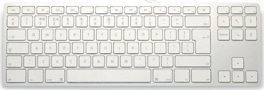 Matias Wired Aluminum Tenkeyless Keyboard for Mac Πληκτρολόγιο Αγγλικό UK Συμβατό με Mac Ασημί