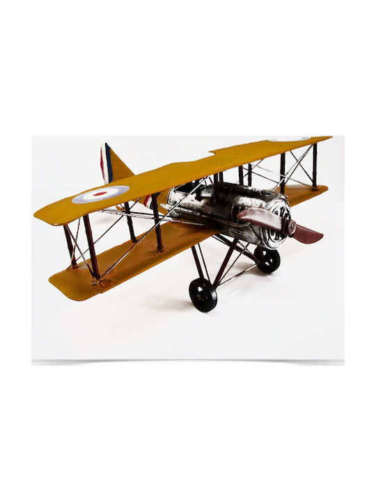 SP Souliotis Античен Декоративен самолет Металик 60x56x22см 1бр