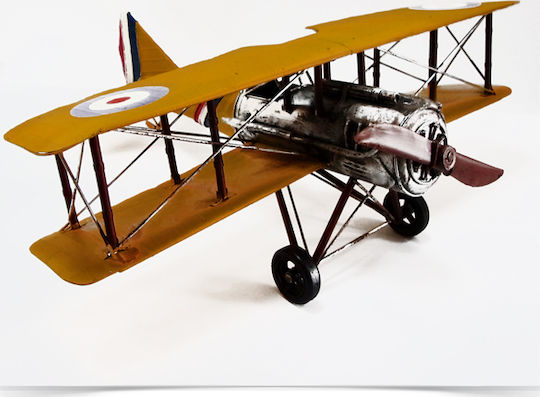 SP Souliotis Античен Декоративен самолет Металик 60x56x22см 1бр
