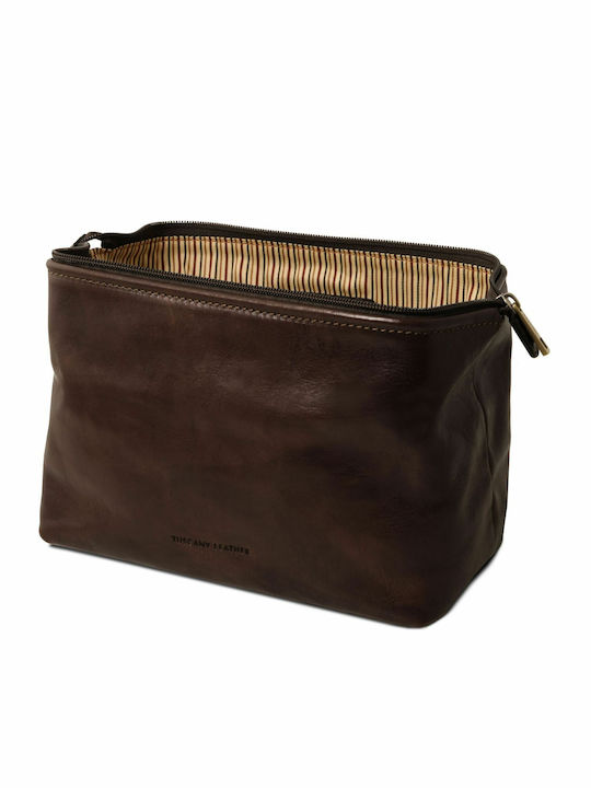 Tuscany Leather Toiletry Bag Smarty S in Brown color 22cm