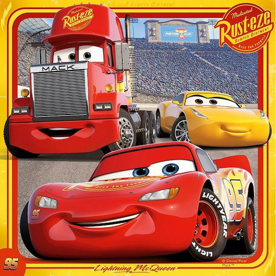 Puzzle pentru Copii Cars Legends of the Track 147buc Ravensburger