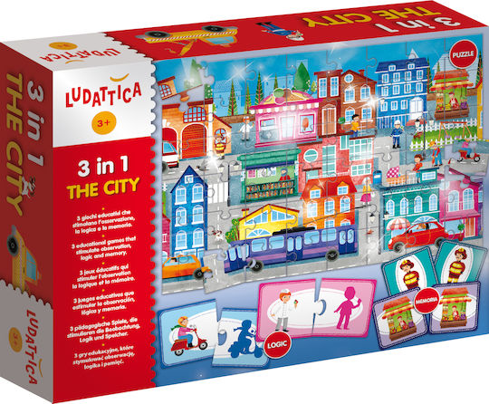 Kids Puzzle Little Town for 3++ Years 20pcs Ludattica