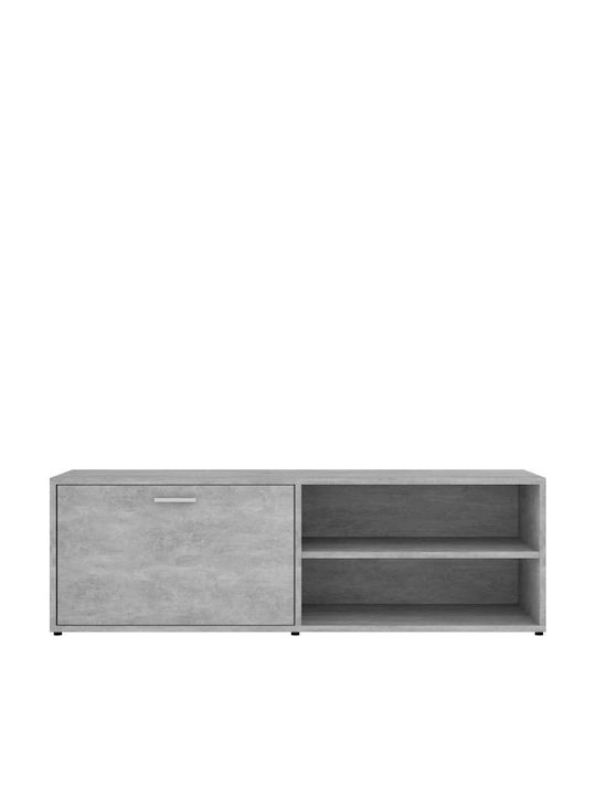 TV-Möbel Hölzernes Gray L120xB34xH37cm