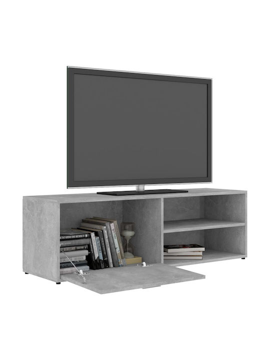 TV-Möbel Hölzernes Gray L120xB34xH37cm