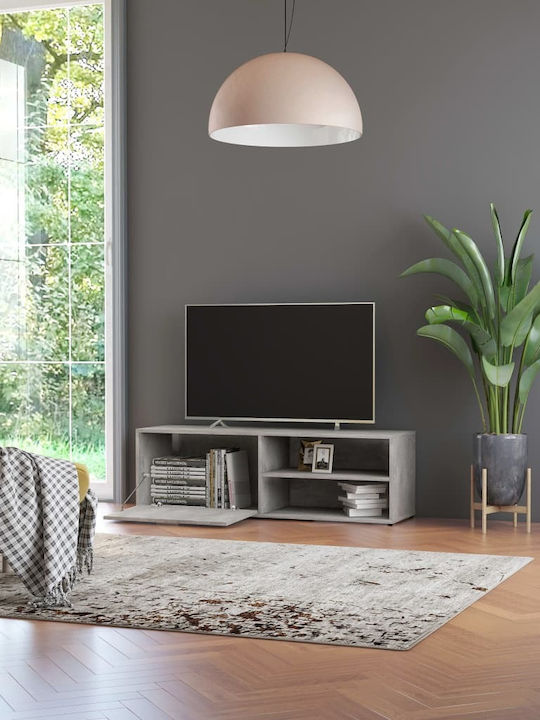 TV-Möbel Hölzernes Gray L120xB34xH37cm