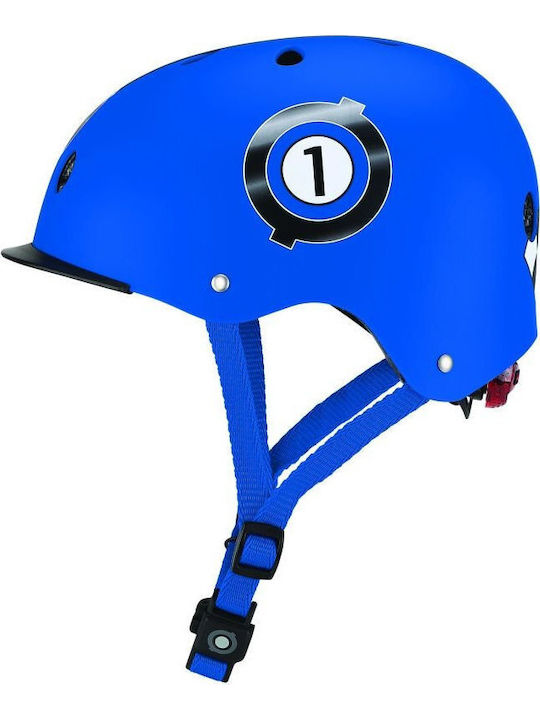 Globber Elite Lights Kids' Helmet for City Bike Blue with LED Light XS/S (48-53 cm) Navy Blue
