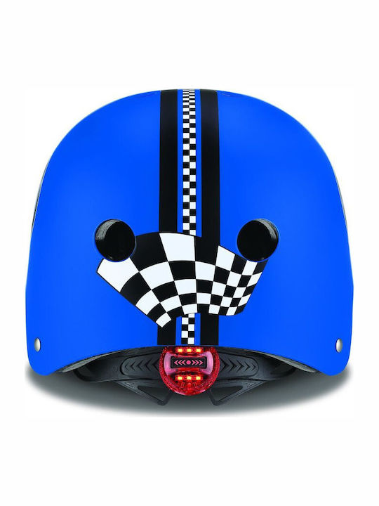 Globber Elite Lights Kids' Helmet for City Bike Blue with LED Light XS/S (48-53 cm) Navy Blue