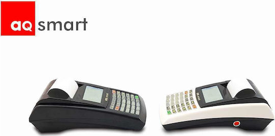 Carat AQ Smart Φορητή Ταμειακή Μηχανή χωρίς Μπαταρία σε Λευκό Χρώμα