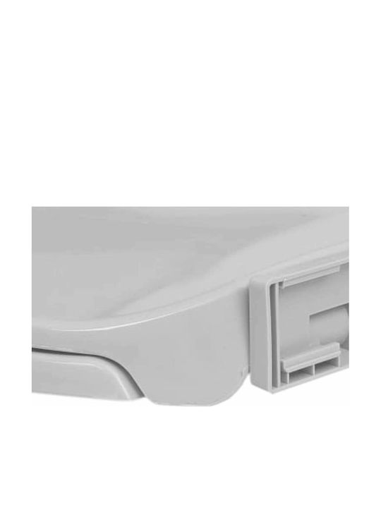 vidaXL Toilettenbrille Schlank Soft-Close Kunststoff 46x34cm Gray