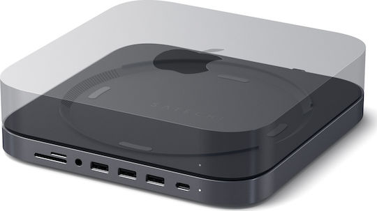 Satechi USB-C Docking Station mit PD Ethernet Gray (ST-ABHFM)