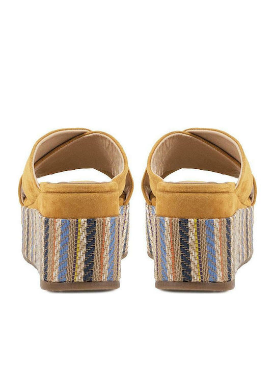 Summer Women's Platform Shoes in Beige Slipper Style