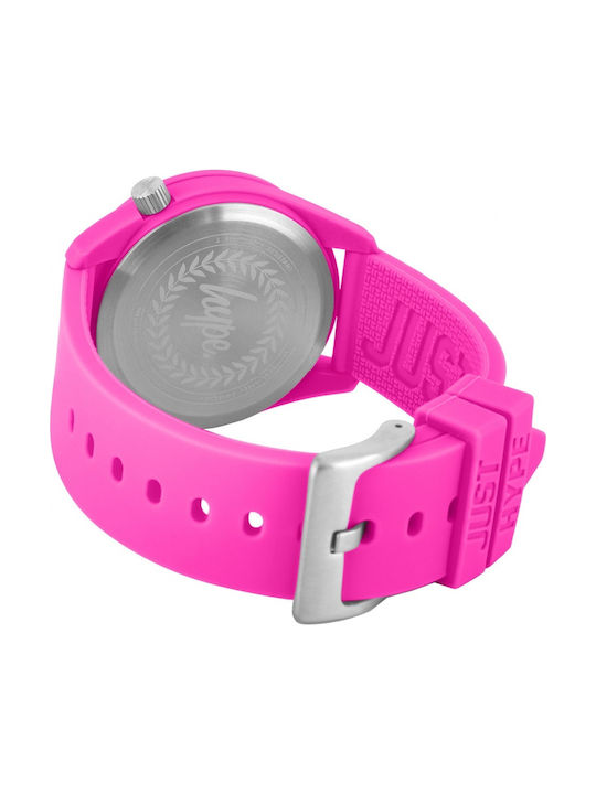 Hype Watch with Fuchsia Rubber Strap HYU020PP