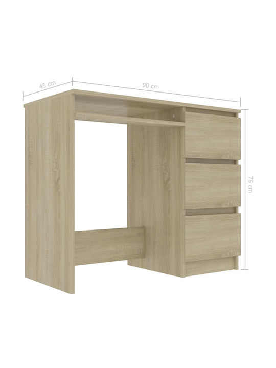 Birou Din Lemn Bej 90x45x76cm