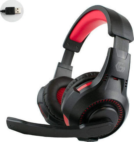 Gembird GHS-U-5.1-01 Over Ear Gaming Headset με σύνδεση USB Black