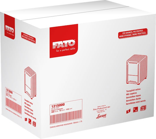 Fato Napkin 1-Ply White 17x17cm 250pcs 81215000