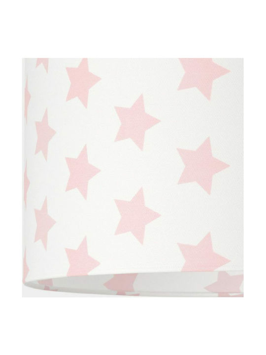 Veis Hesperis Big Stars Einfaches Licht Kinderdeckenleuchte Deckenleuchte 60W mit Fassung E27 Rosa