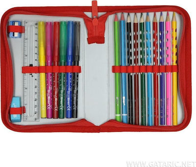 Gataric 3d Μονόκερος Pencil Case Full with 1 Compartment Pink