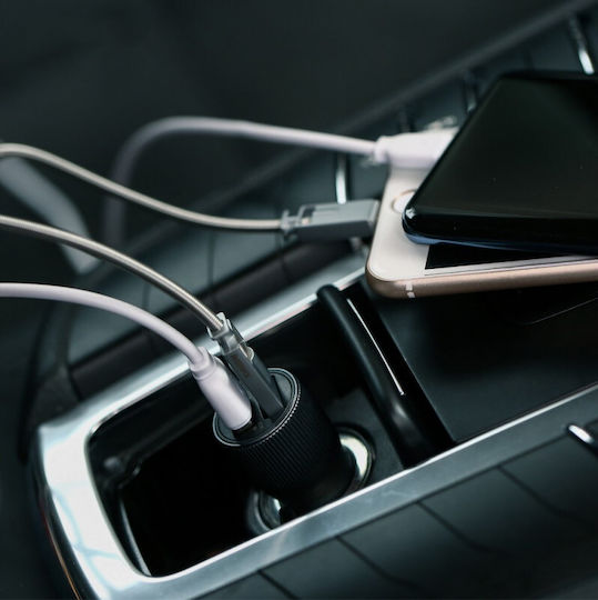 Remax RCC-221 Car Charger 2.4A with Ports: 2xUSB Black Color