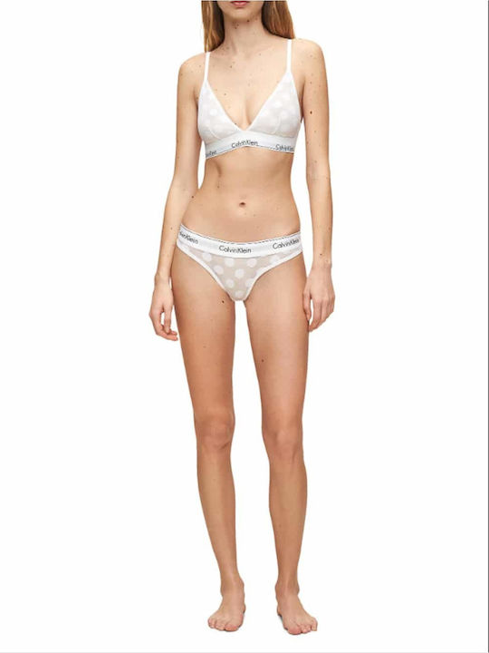 Calvin Klein Бял Женски бралет сутиен QF5845E-100