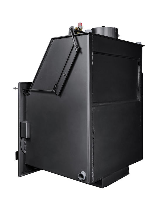Metlor PC-34 Kaminofen Holz Heizkörper 32.8kW Gerade mit einer zu öffnenden Tür Ausdehnungsgefäß öffnen