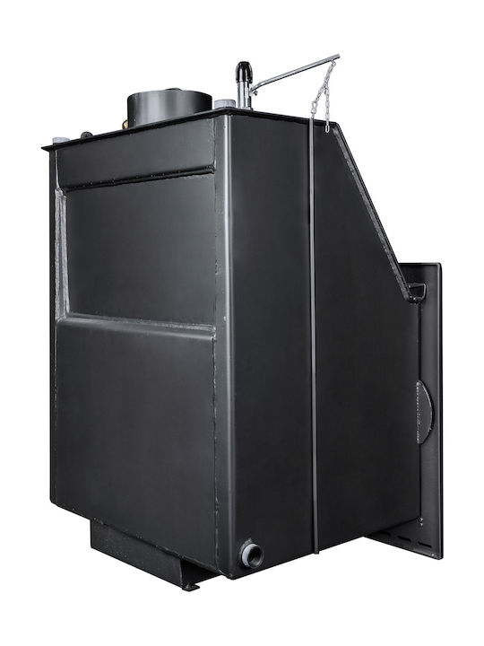 Metlor PC/34 CS Ενεργειακό Τζάκι Ξύλου Καλοριφέρ 32.2kW Ίσιο με Ανοιγόμενη Πόρτα Κλειστού Δοχείου