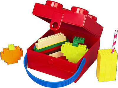 Lego Kids Lunch Plastic Box Red L16.5xW16.5xH11.7cm