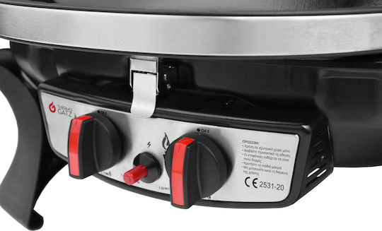Thermogatz Gs Grill 2 Mini Φορητή Ψησταριά Υγραερίου Σχάρας 52x39εκ. με 2 Εστίες 5kW