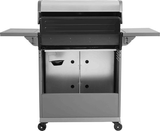 Thermogatz Elite Gs Gas Grill with Cast Iron Grate 70x42cm with 4 Burners 12kW and Side Burner 2.5kW