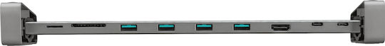 Trust Dalyx USB-C Docking Station mit HDMI 4K PD Ethernet Gray
