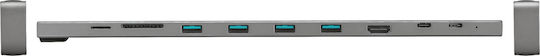 Trust Dalyx USB-C Docking Station mit HDMI 4K PD Ethernet Gray