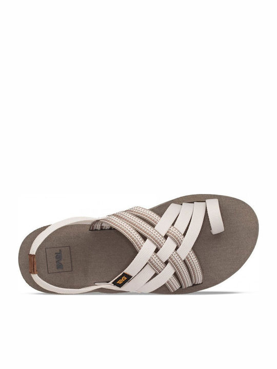 Voya Strappy Women's Flat Sandals Sporty White
